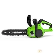 Greenworks GD24CS30 Цепная пила аккумуляторная, 24V, 30см, бесщеточная, без АКБ и ЗУ [2007007]