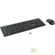 Клавиатура + мышь Oklick 250M Black USB беспроводная slim [997834]